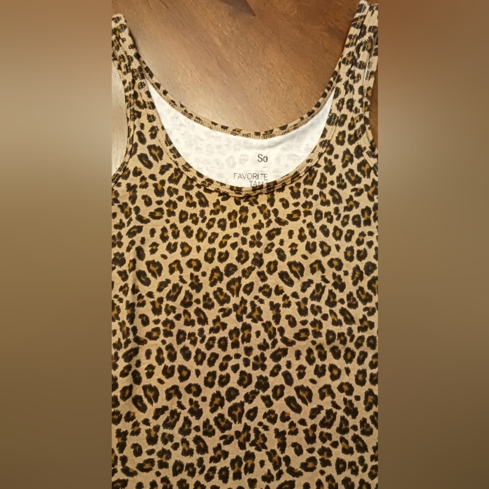 SO Size SM, Animal Print Tank